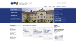 Desktop Screenshot of kurhaus-bad-boll.de