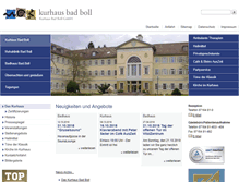 Tablet Screenshot of kurhaus-bad-boll.de